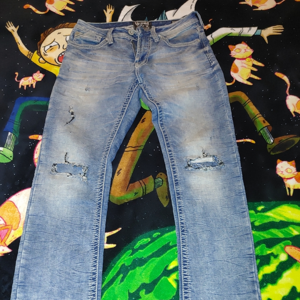 Salvage slim straight